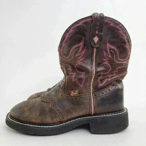 Justin Gypsy Gemma Aged Bark Western Cowboy Cowgirl Boots - 6.5